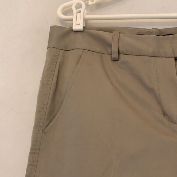 BCBGMAXAZRIA tan slim flare pants The Tuxedo Denise fit Size 6 NWT - Picture 3 of 10